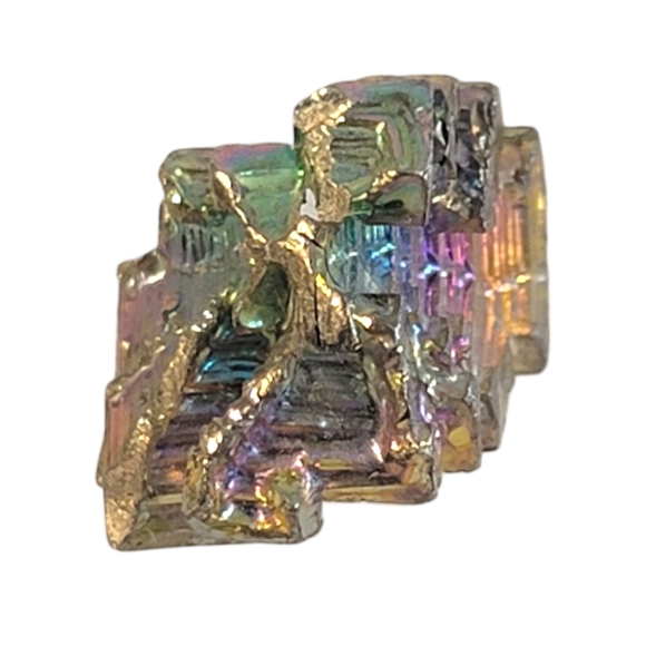 Square Bismuth Crystal DIY Homemade Jewlrey Pendant Sized Necklace Piece - Picture 2 of 10